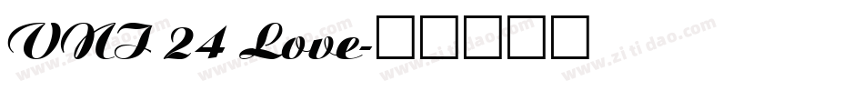 VNI 24 Love字体转换